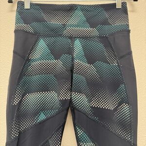 Athleta Kinetic Stealth Mesh Tight‎ 591391 Size S EUC Pocket Blue Legging Teal